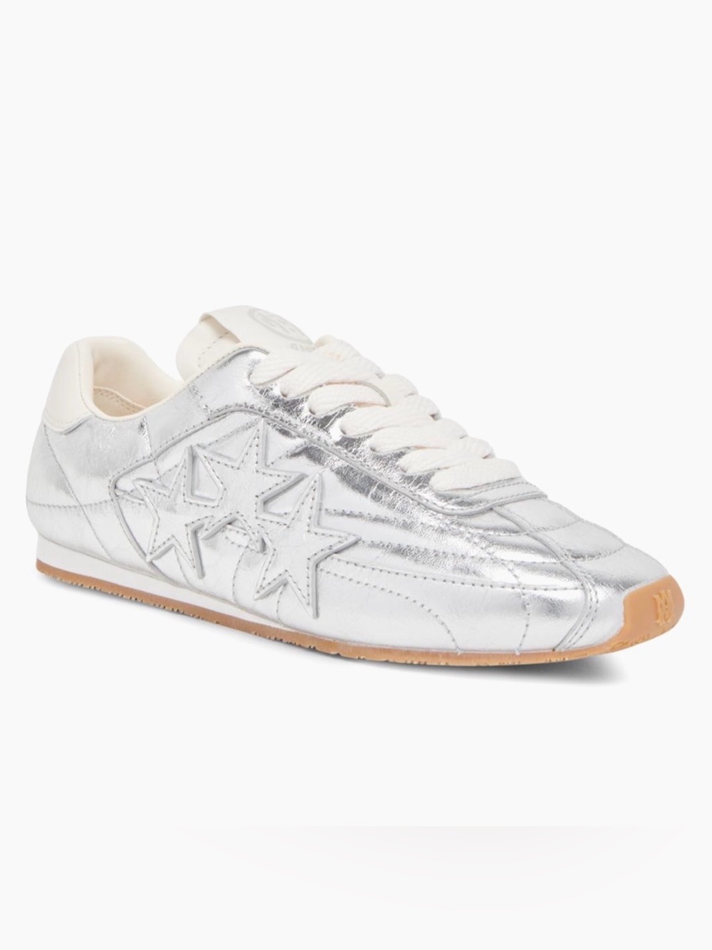 AMIRI Metallic Silver Sneakers